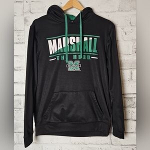 COLOSSEUM Black Marshall Thundering Herd Logo Pullover Hoodie